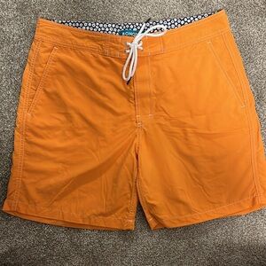 Bonobos Orange Swim Trunks